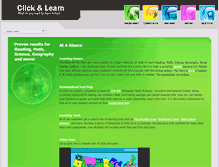 Tablet Screenshot of clickandlearn.com